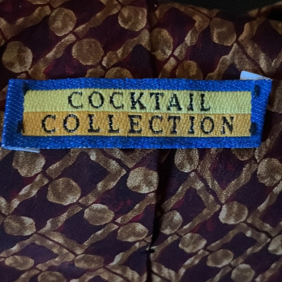 Jerry J. Garcia Y2K COCKTAIL COLLECTION MARTINI Microscope Stonehenge SILK Tie - Picture 4 of 6